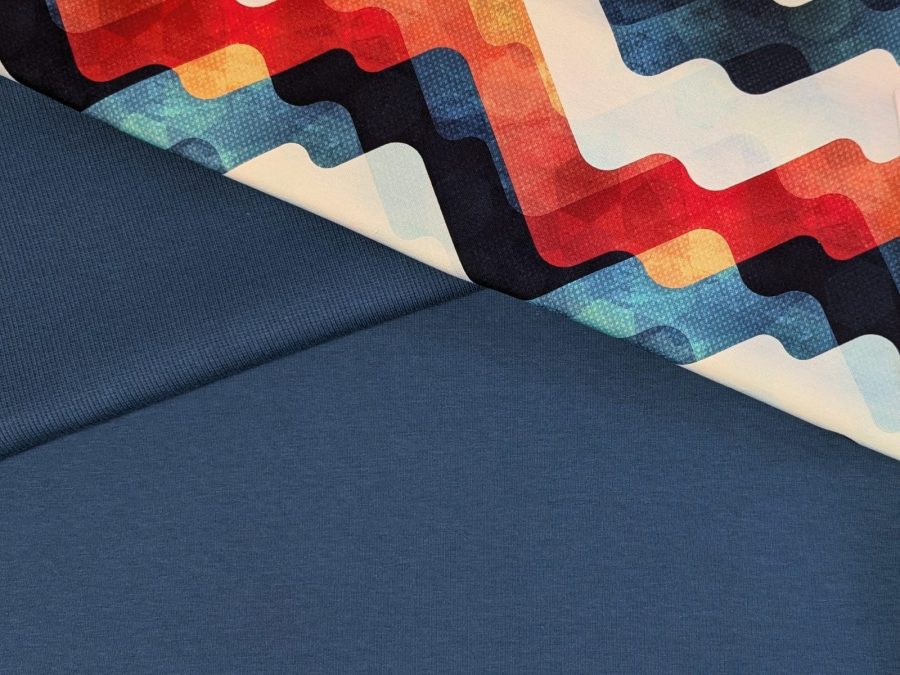 JEANS COLOUR french terry fabric - Image 4