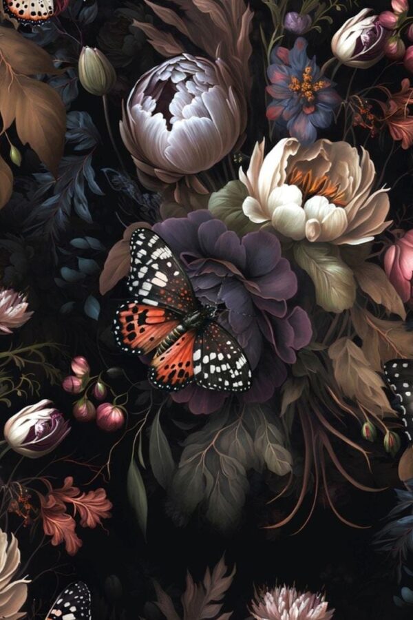 Baroque flowers kupon 0,2 m