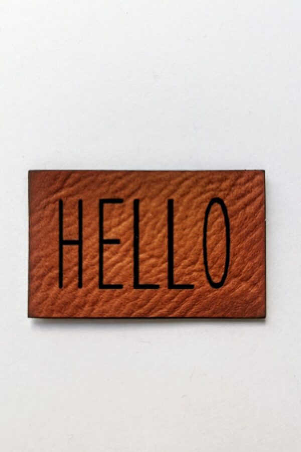 Ledern- HELLO - Cinnamon
