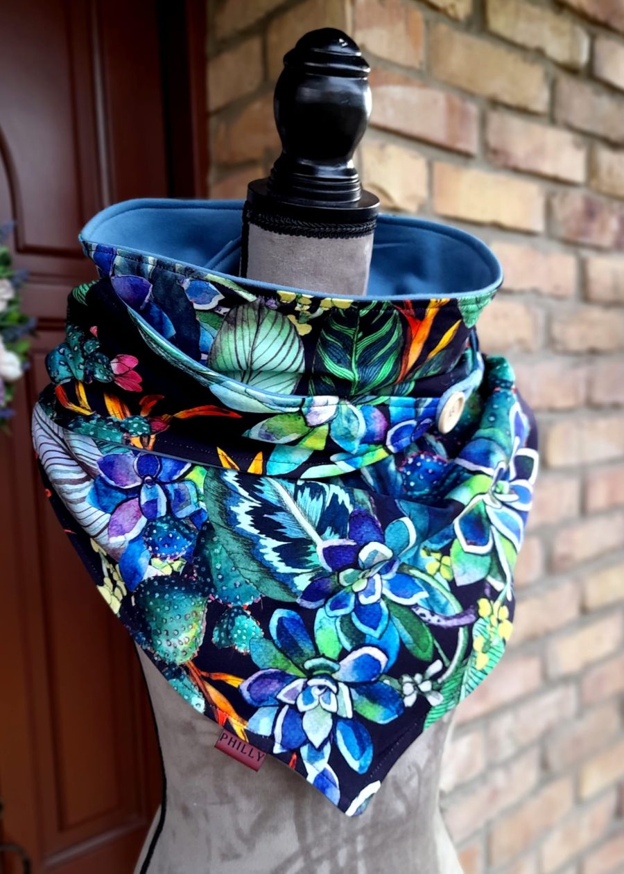 Jersey Succulents and tropical leaves kupon 0,9 m - obrazek 3