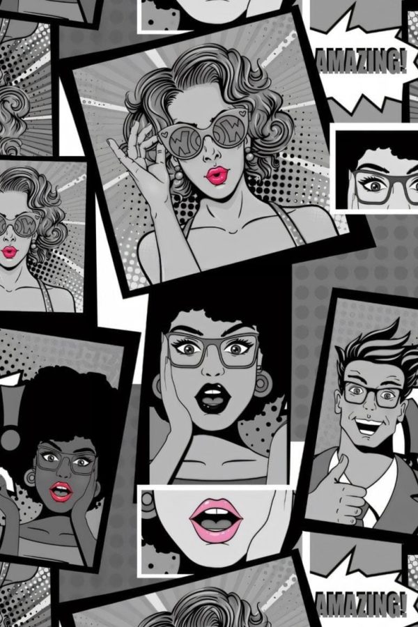 Black and white comic