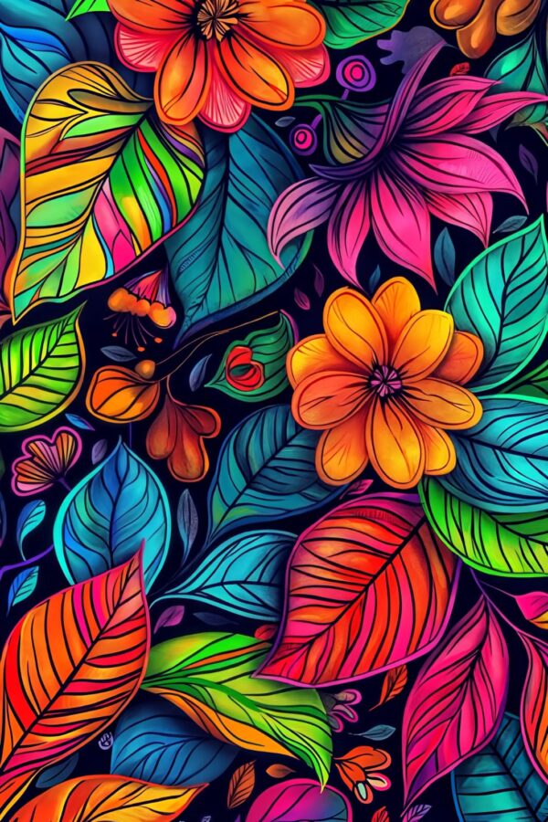 Neon Flowers