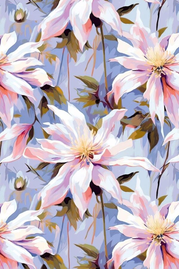 Frosty clematis